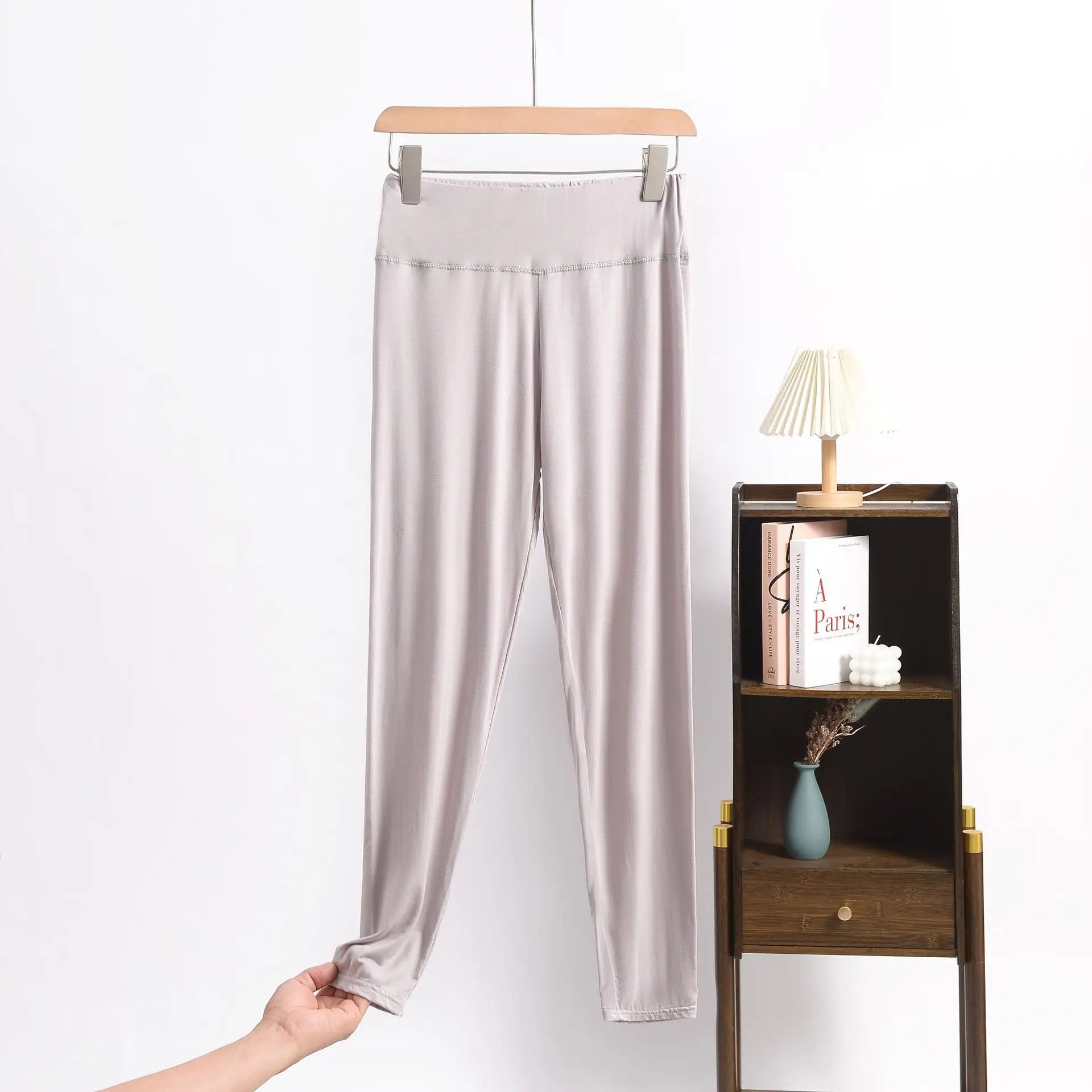 Legging Capri Femme Grande Taille en Modal – Taille Haute Gainante et Contrôle du Ventre
