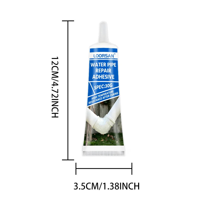 Colle d’Étanchéité Imperméable – Adhésif de Réparation Anti-Fuite pour Tuyaux d’Eau, PVC, Métal & Évier