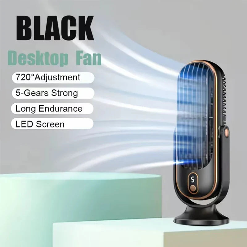 Ventilateur de bureau portable à double moteur — USB