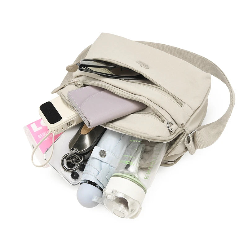 Sac Bandoulière Femme Grande Capacité en Nylon Imperméable