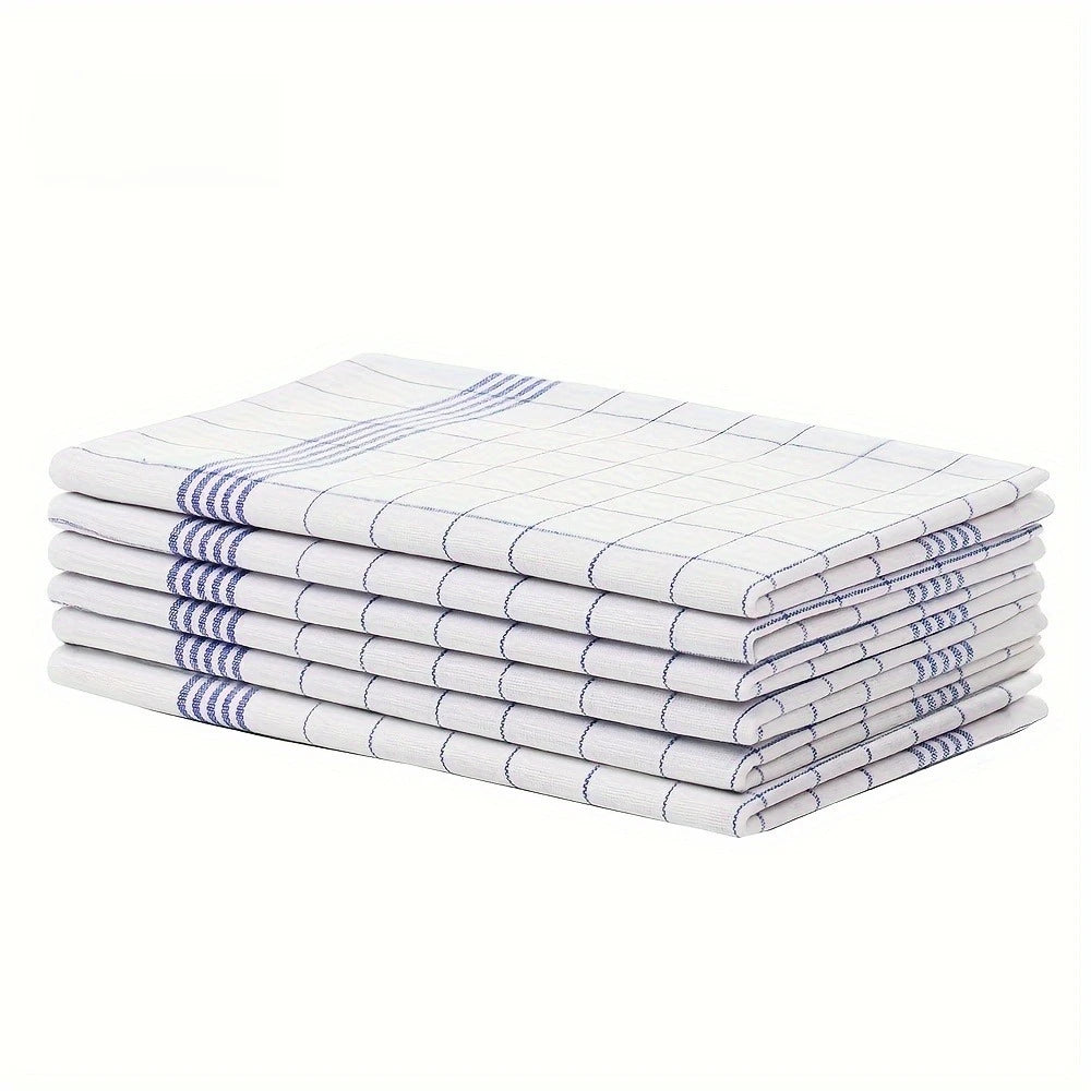 Lot de 10 Torchons de Cuisine à Carreaux