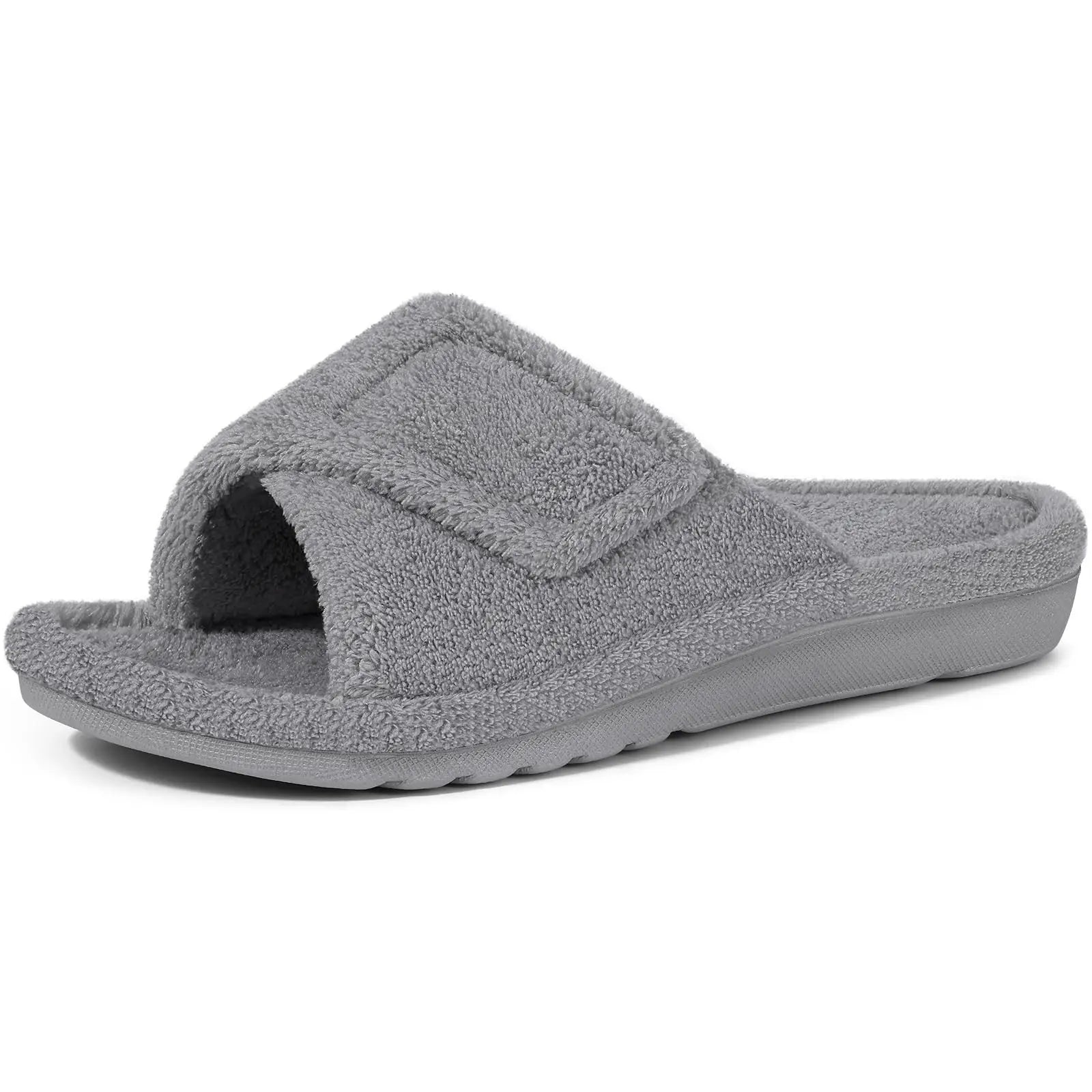Pantoufles à Bout Ouvert Réglables Ultra-Moelleuses & Confortables – Idéales Maison & Détente