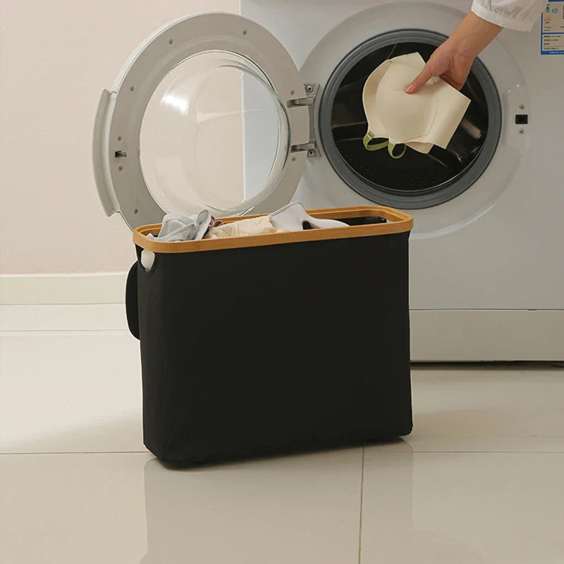 Panier de Rangement pour Papier Toilette Pliable - Fenêtre Transparente Latéale