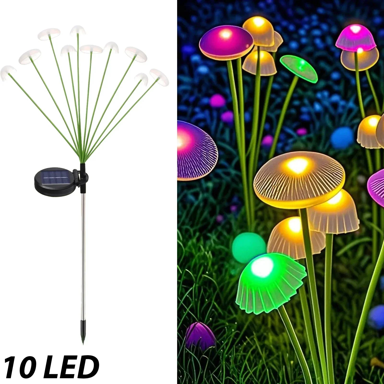 10 LED - Multicolor / 1pc,10 LED - Multicolor / 2pcs,10 LED - Multicolor / 4pcs