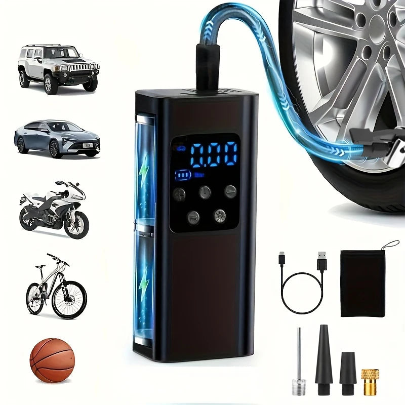 Compresseur d'Air Sans Fil 150PSI - Voiture, Moto, Vélo...