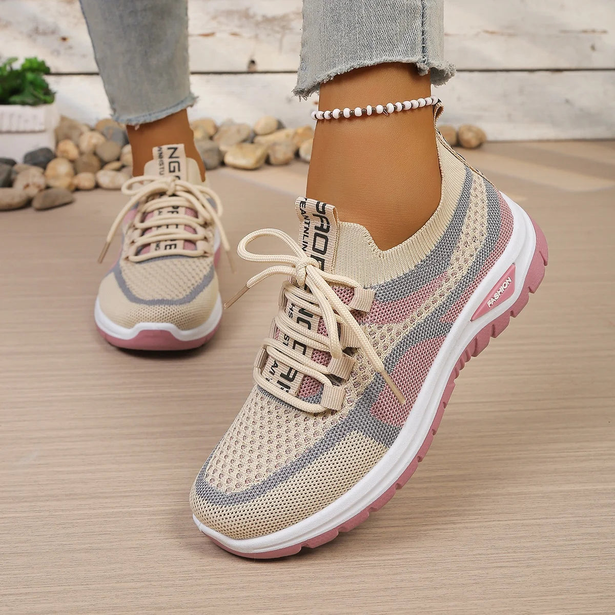 Baskets Sneakers femme bicolores — décontractées et confort quotidien
