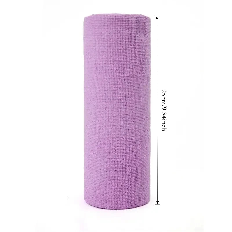 Rouleau de 20 Lingettes Réutilisables en Microfibre – Chiffons de Nettoyage Multiusages
