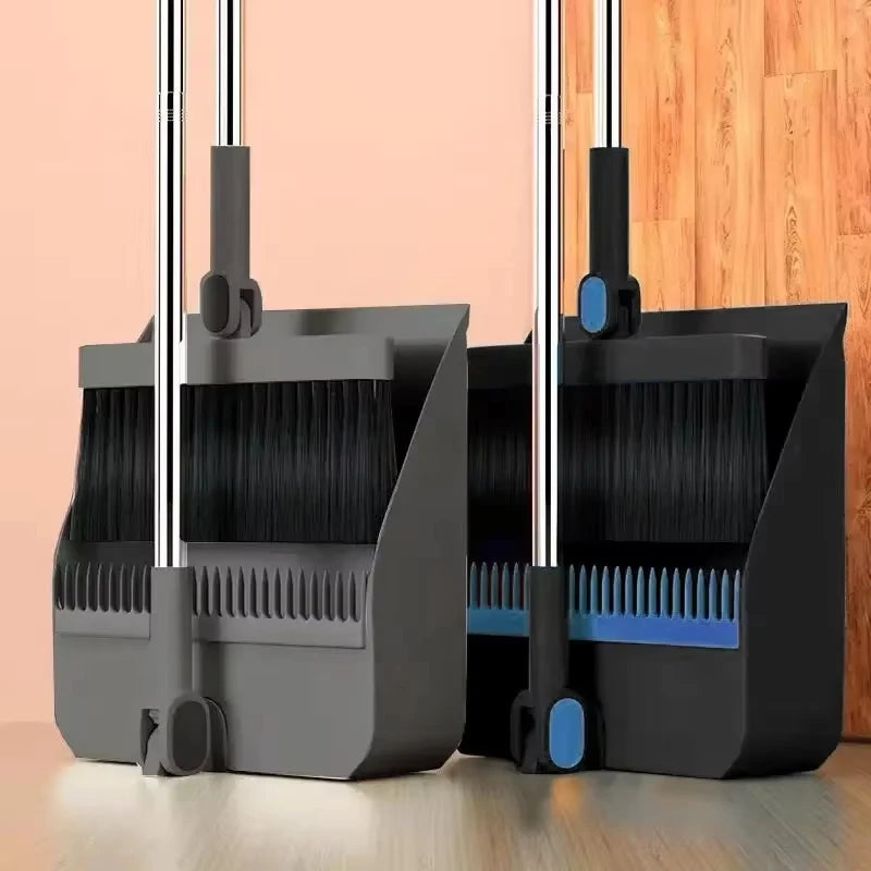 Kit Balai + Pelle à Poussière – Long Manche pour Nettoyage des Sols Sans Se Baisser