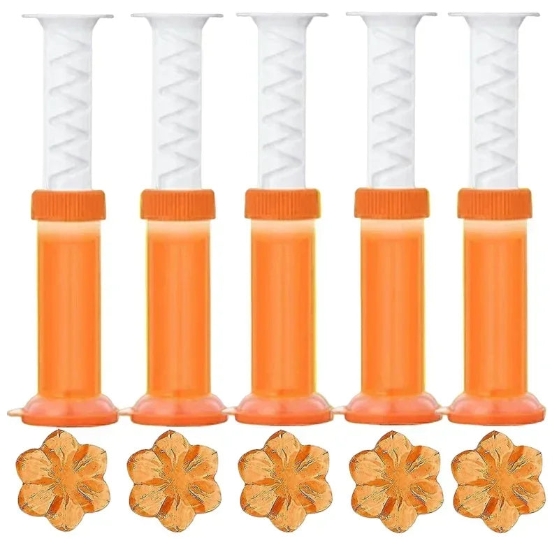 Lot de 5 Gels Nettoyants pour Toilettes en Fleur – Désodorisant Parfumé, Nettoyant WC Longue Durée, Élimine les Mauvaises Odeurs