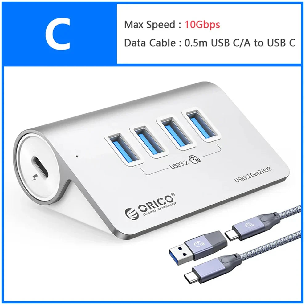 Station Hub USB Multiports 10 Gbps – 4/7 Ports USB, USB-C, SD & TF