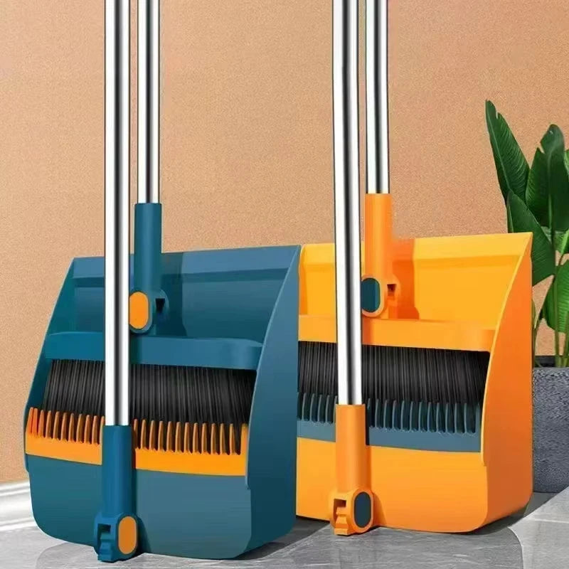 Kit Balai + Pelle à Poussière – Long Manche pour Nettoyage des Sols Sans Se Baisser