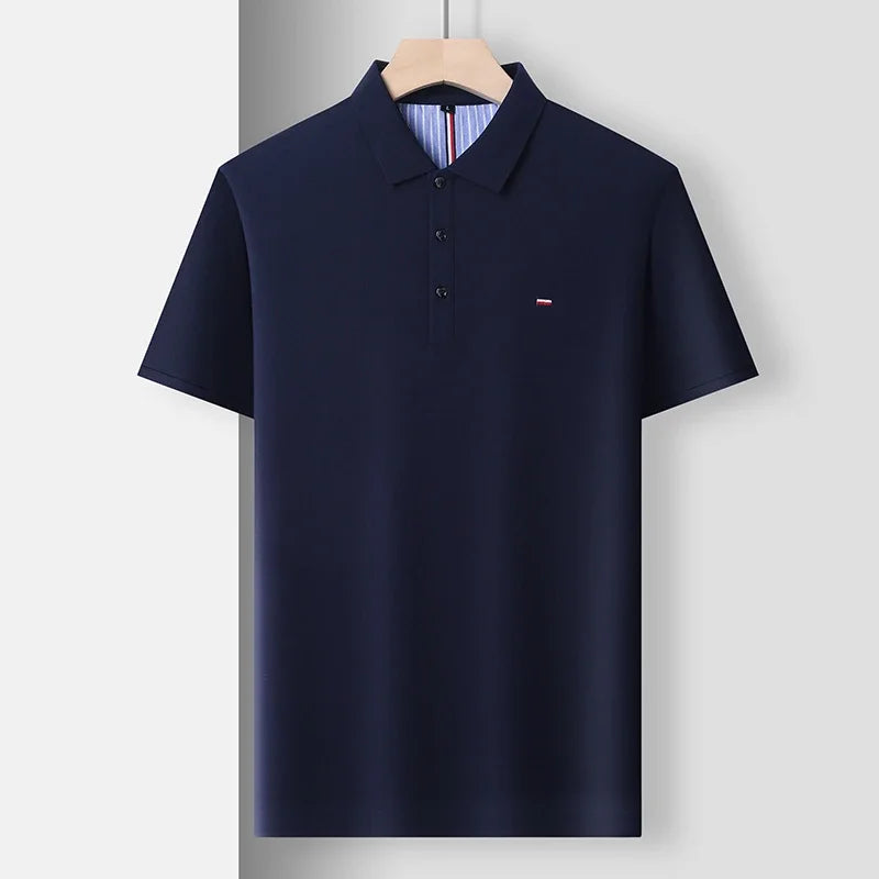 Polo brodé respirant pour homme