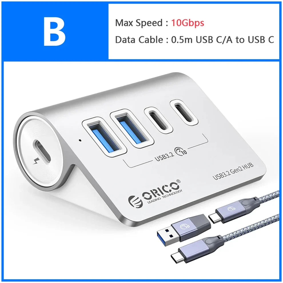 Station Hub USB Multiports 10 Gbps – 4/7 Ports USB, USB-C, SD & TF