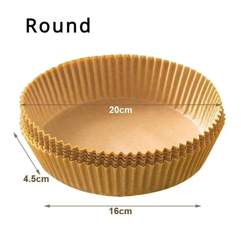 200x Papier Cuisson Sans Huile pour Air Fryer