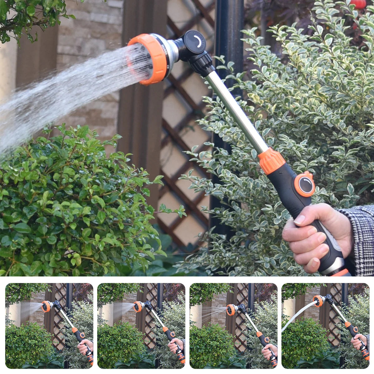 Lance d’Arrosage 47cm avec 8 Jets Réglables
