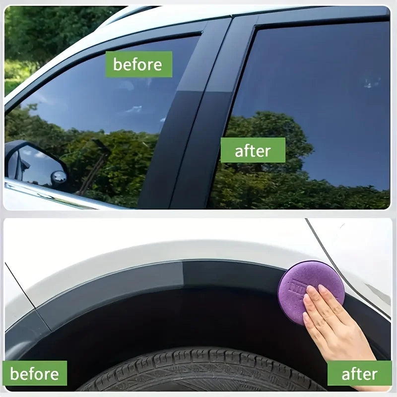 Pâte Rénovatrice Noire Brillante pour Pneus & Plastiques