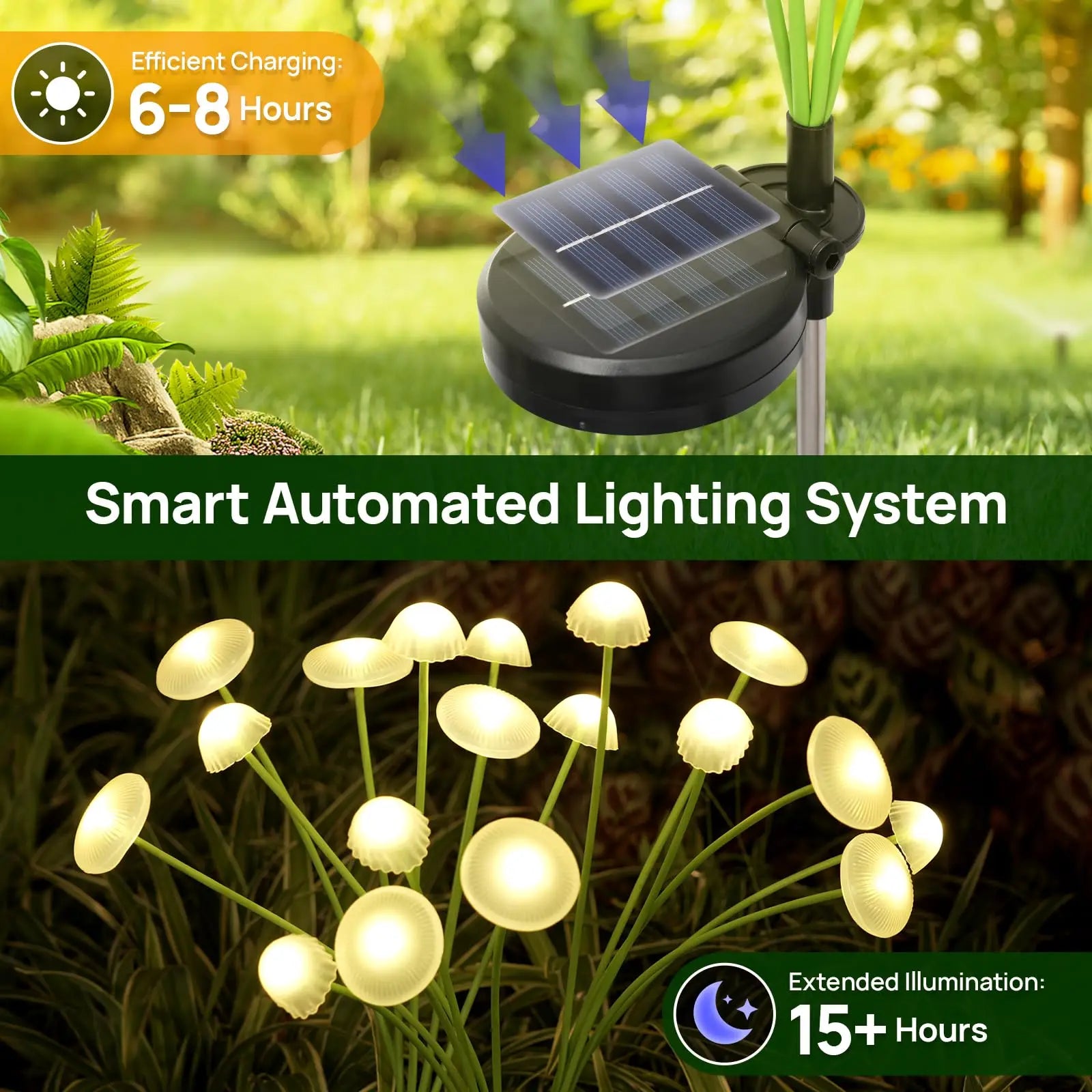 Medusa - Lampes Solaires de Jardin en Forme de Méduse