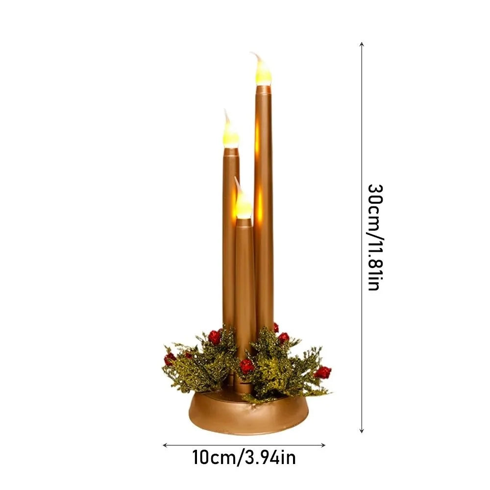 Bougies Chandelles 3PCS de Noël à LED