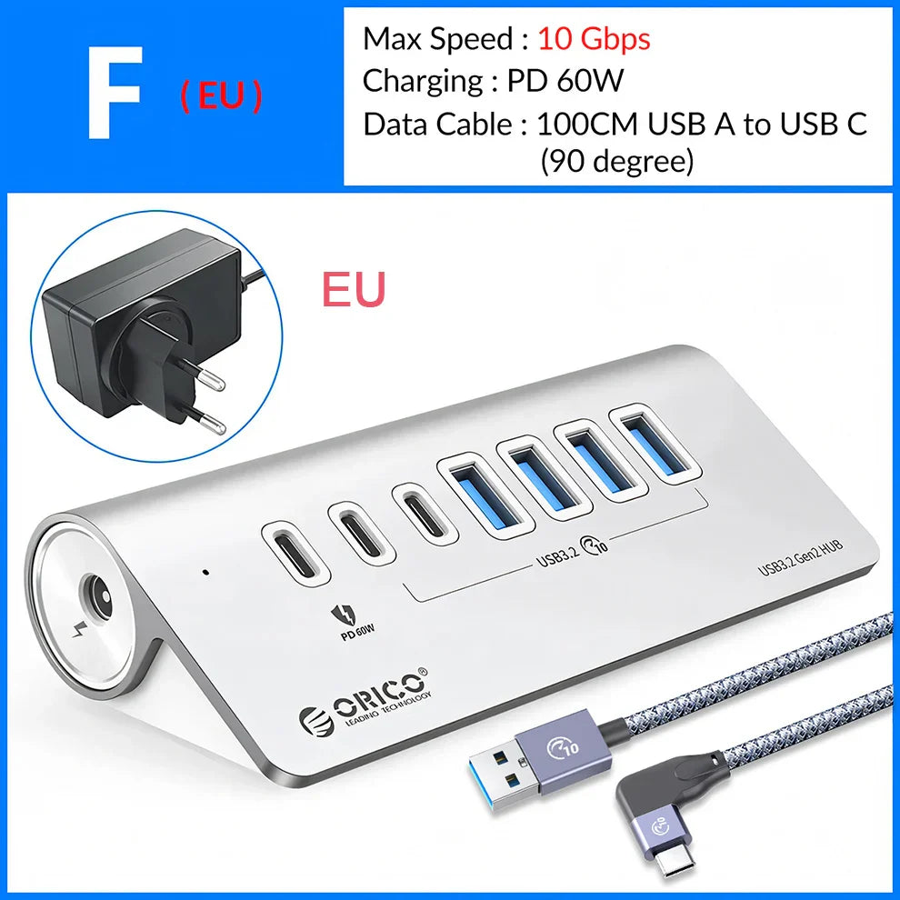 Station Hub USB Multiports 10 Gbps – 4/7 Ports USB, USB-C, SD & TF