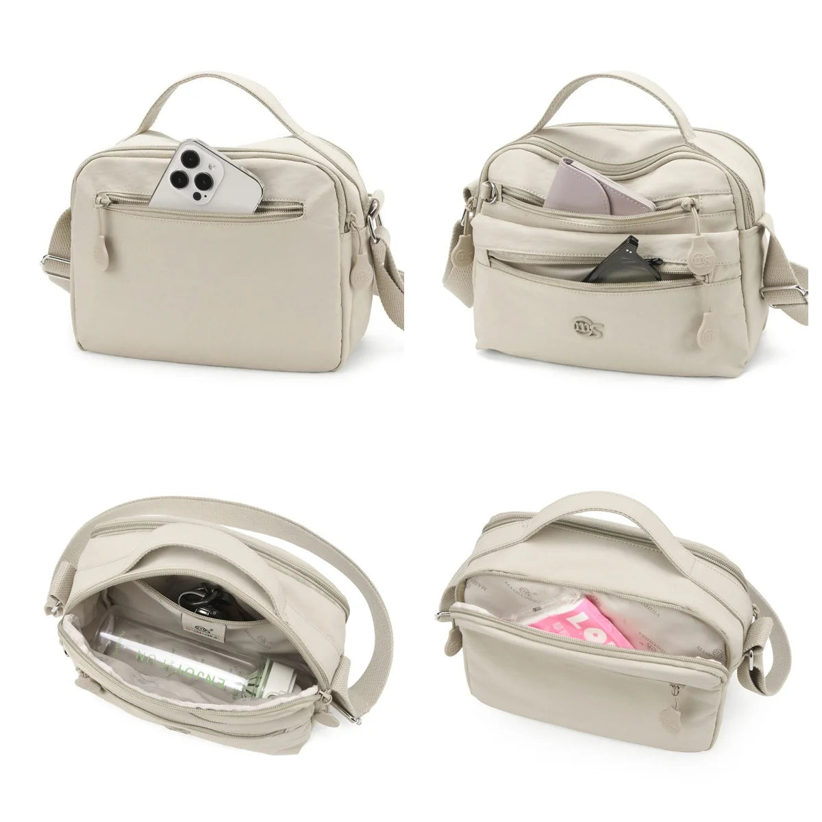 Sac Bandoulière Femme Grande Capacité en Nylon Imperméable