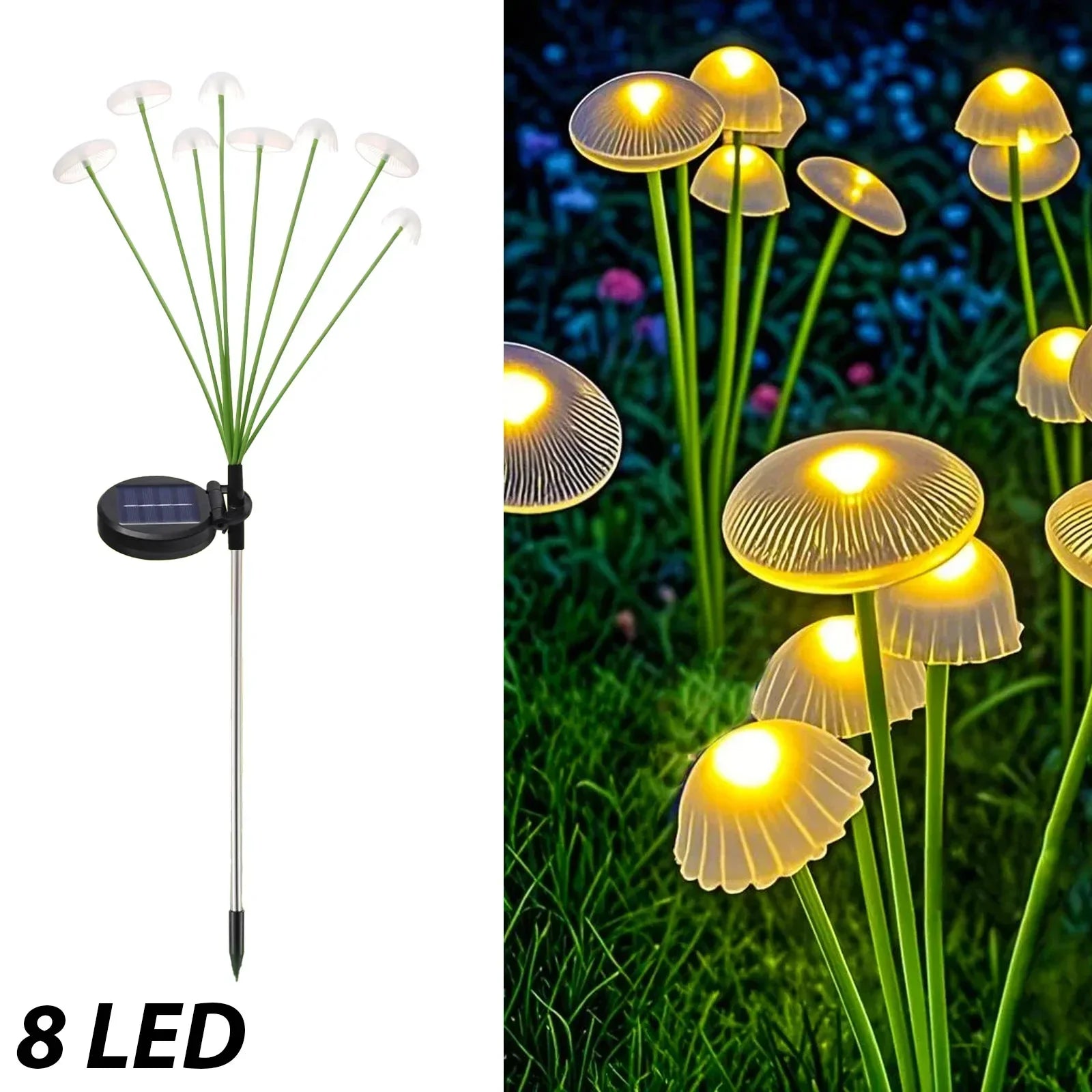 8 LED - Lumière Chaude / 1pc,8 LED - Lumière Chaude / 2pcs,8 LED - Lumière Chaude / 4pcs