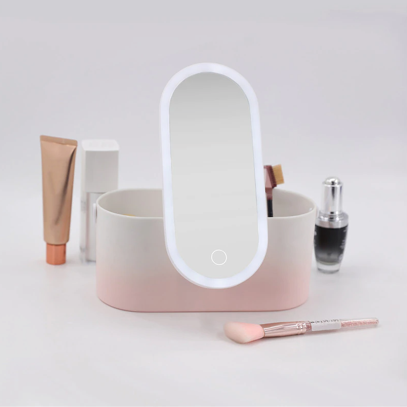 Trousse de Maquillage avec Miroir LED