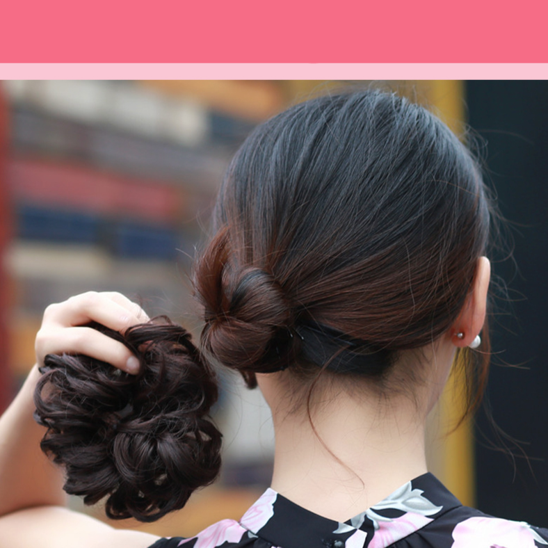 Chouchou effet faux chignon décoiffé