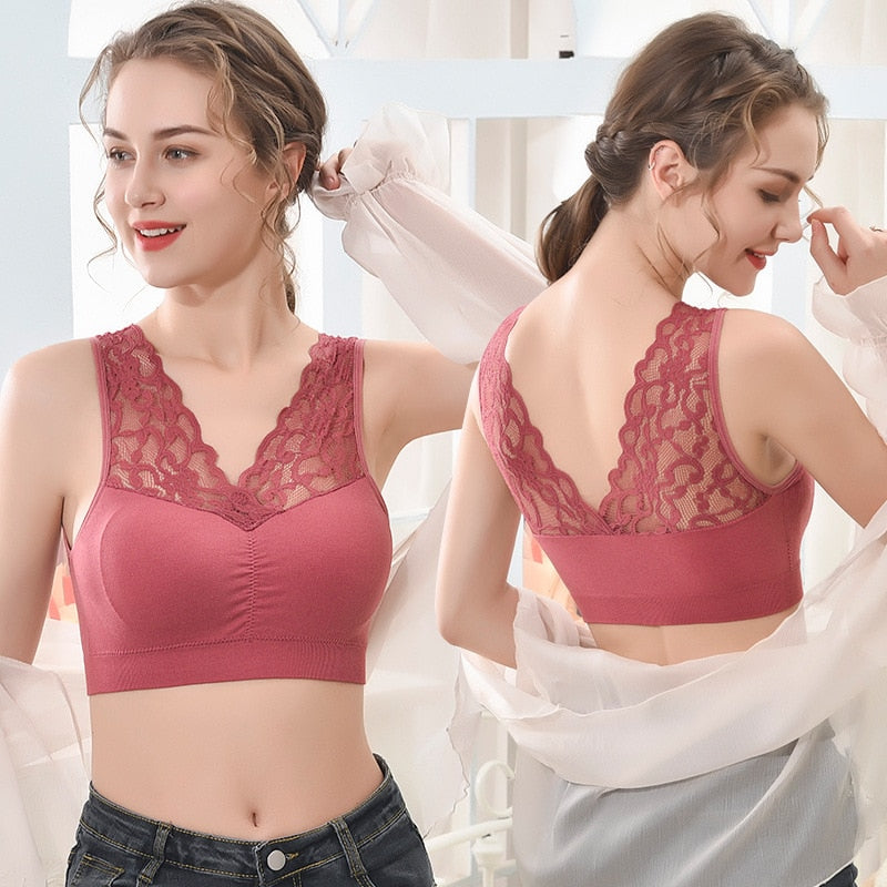 Lot de 3 Brassière sans armatures à dentelle