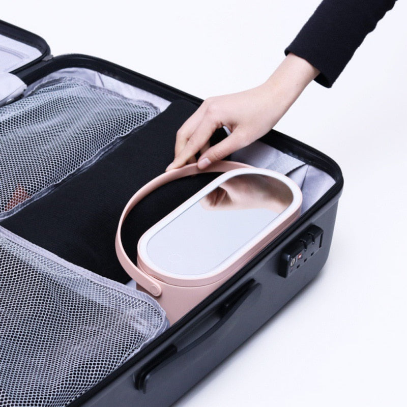Trousse de Maquillage avec Miroir LED