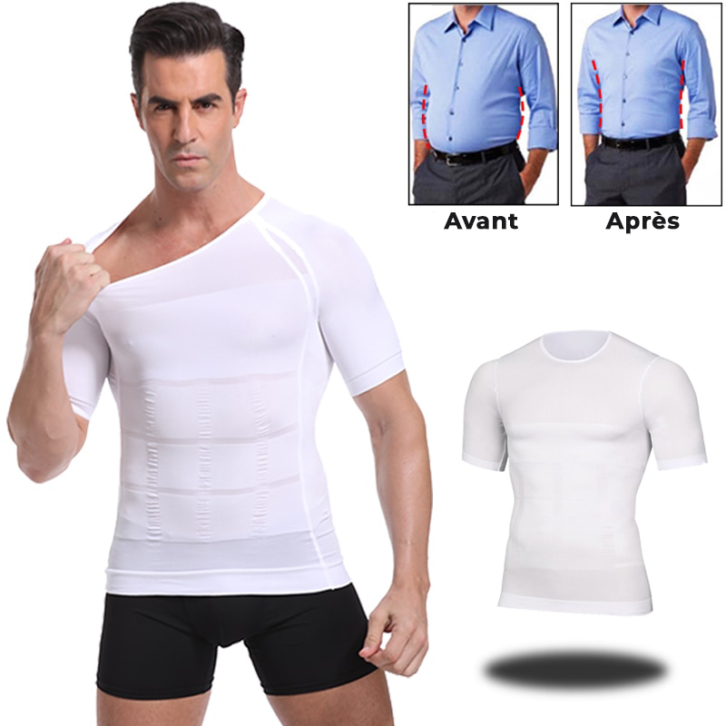 T-Shirt Gainant Amincissant - Homme