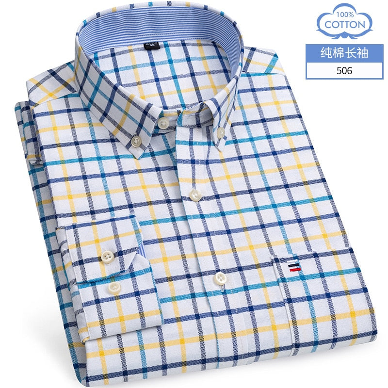 Chemise OXFORD en coton à manches longues