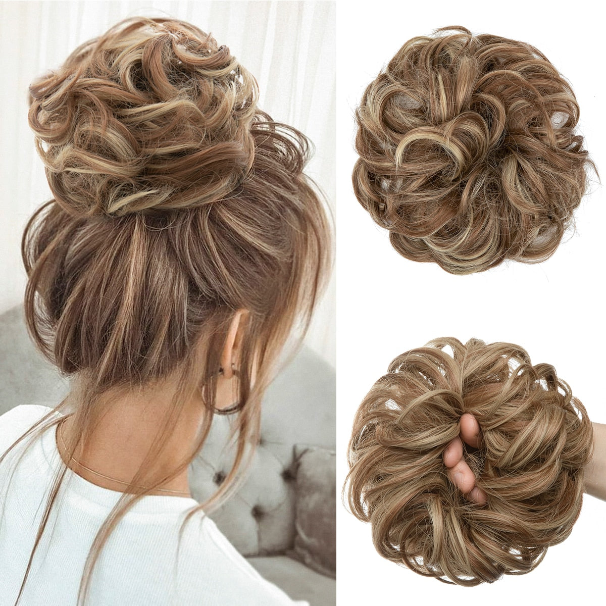 Chouchou effet faux chignon décoiffé