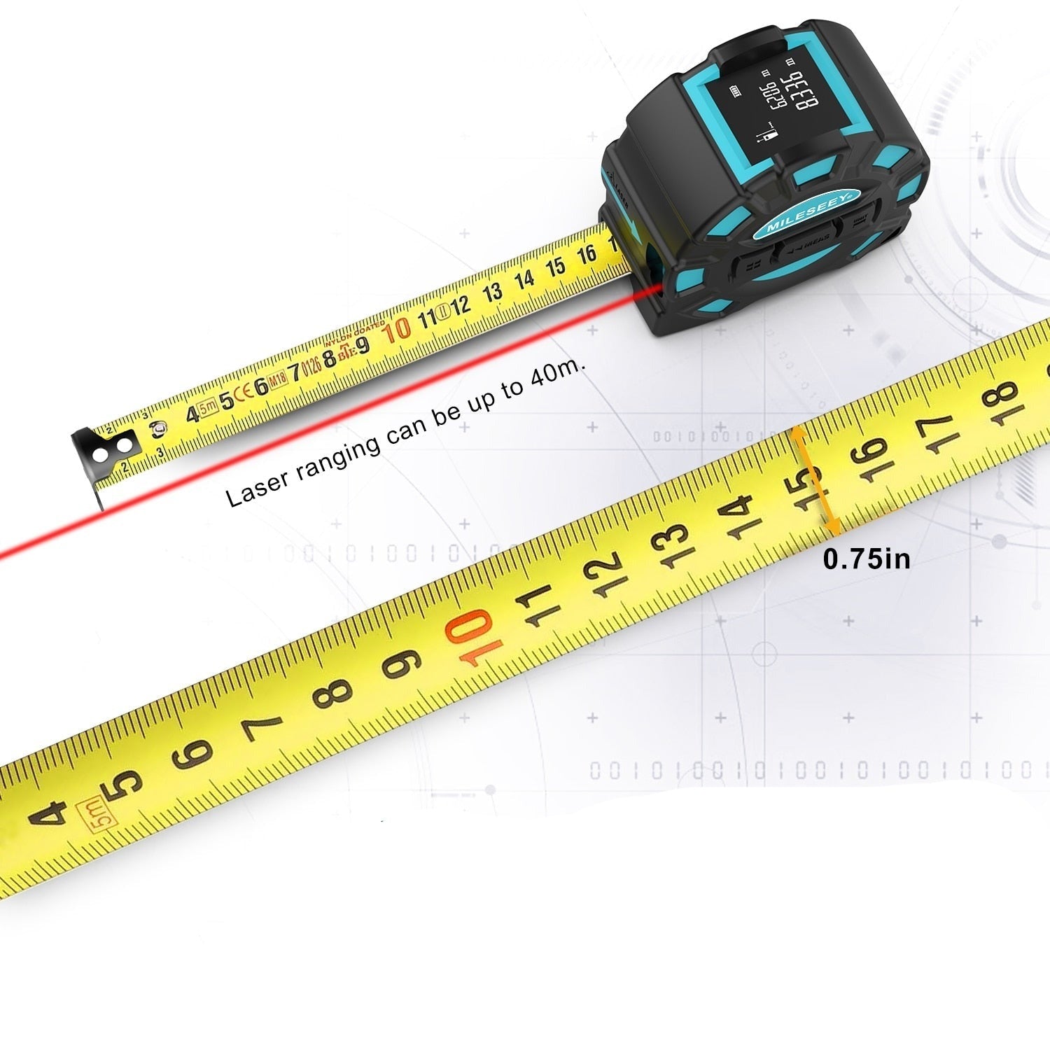 Mini mètre laser numérique