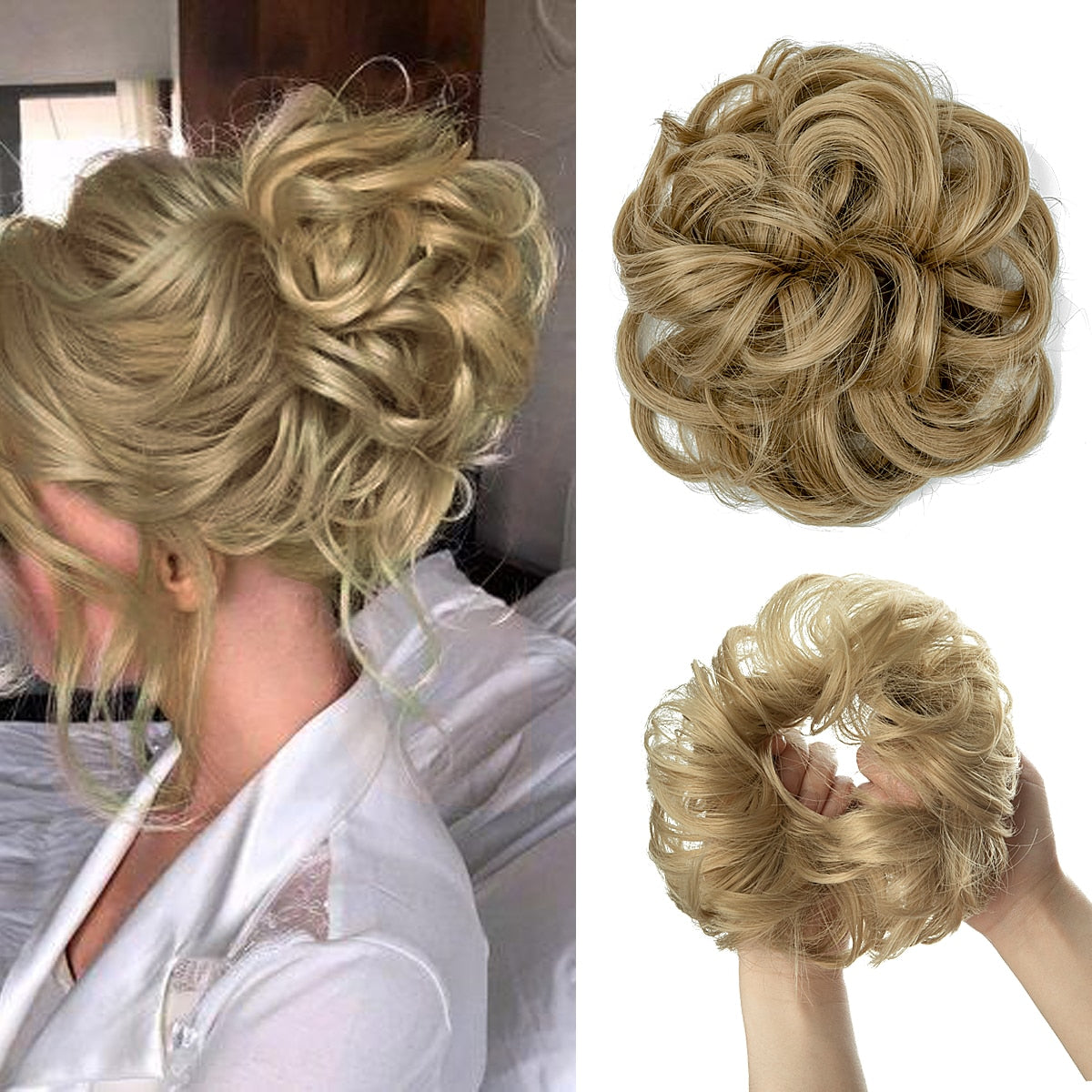 Chouchou effet faux chignon décoiffé