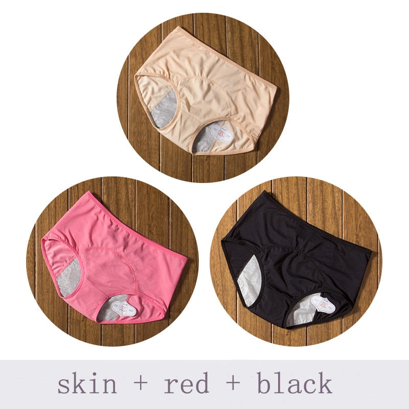 Lot de 3 Culottes confortables anti-fuite