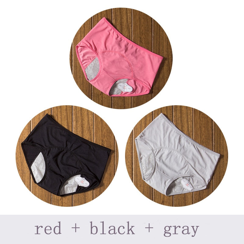 Lot de 3 Culottes confortables anti-fuite