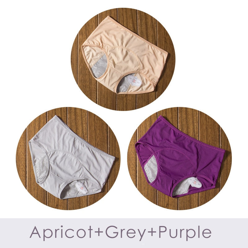 Lot de 3 Culottes confortables anti-fuite