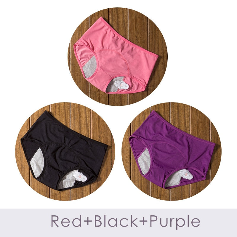 Lot de 3 Culottes confortables anti-fuite