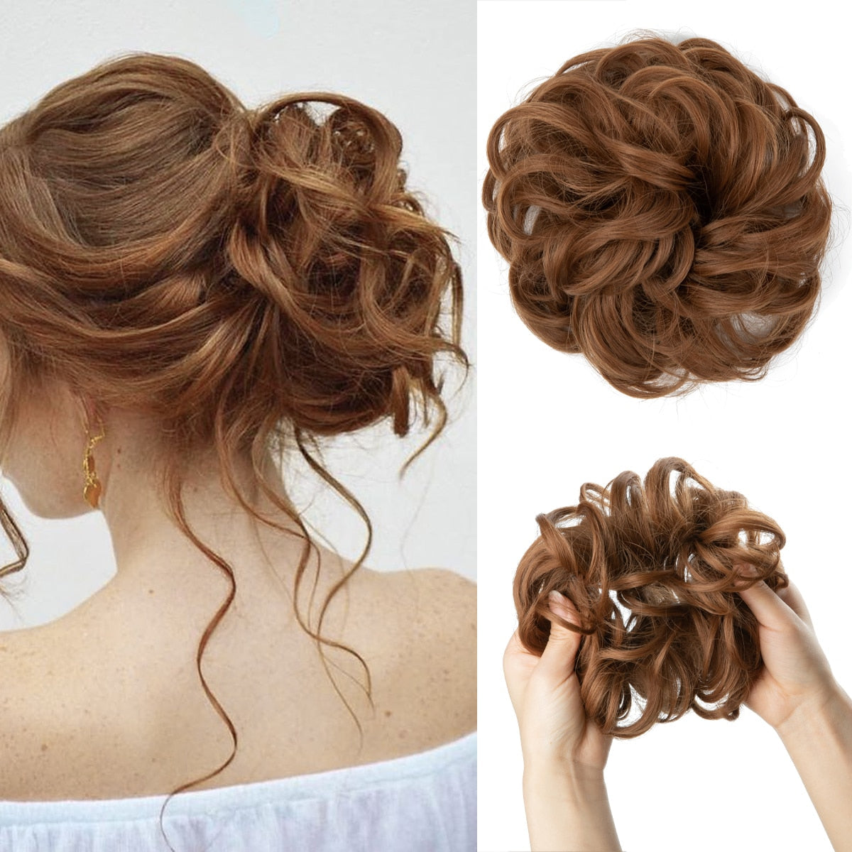 Chouchou effet faux chignon décoiffé