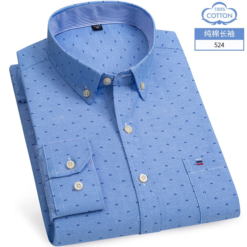 Chemise OXFORD en coton à manches longues