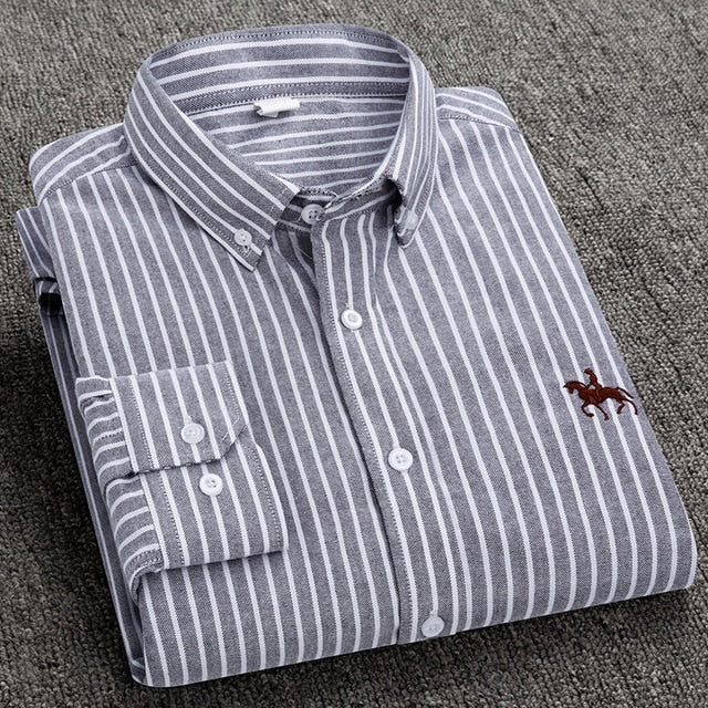 Chemise OXFORD en coton à manches longues