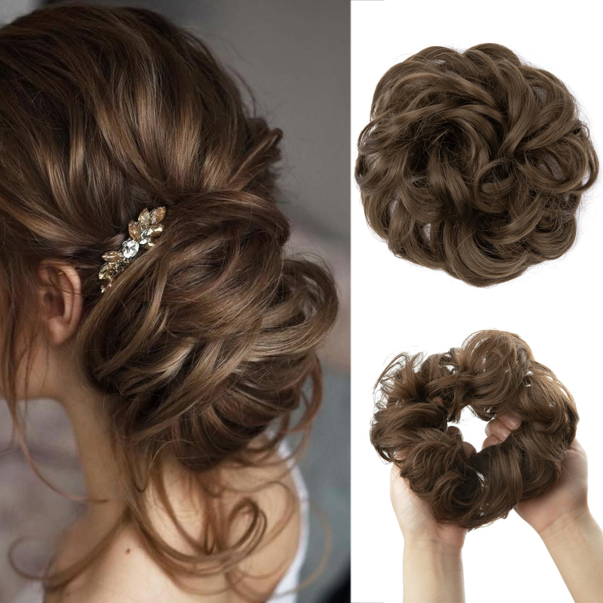 Chouchou effet faux chignon décoiffé