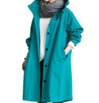 Trench-Coat Décontracté à capuche - imperméable