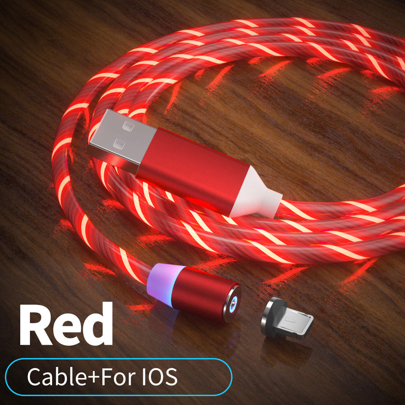 Câble USB magnétique lumineux
