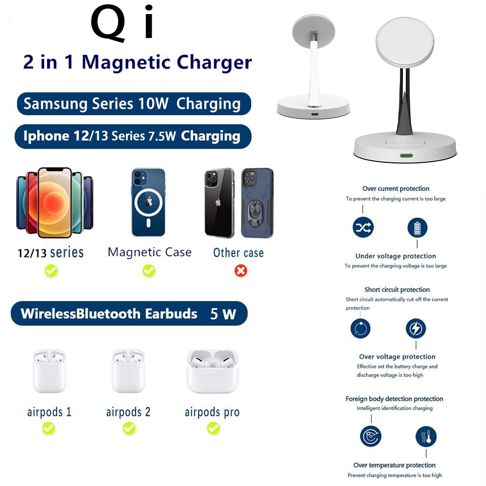 Station de charge sans fil magnétique