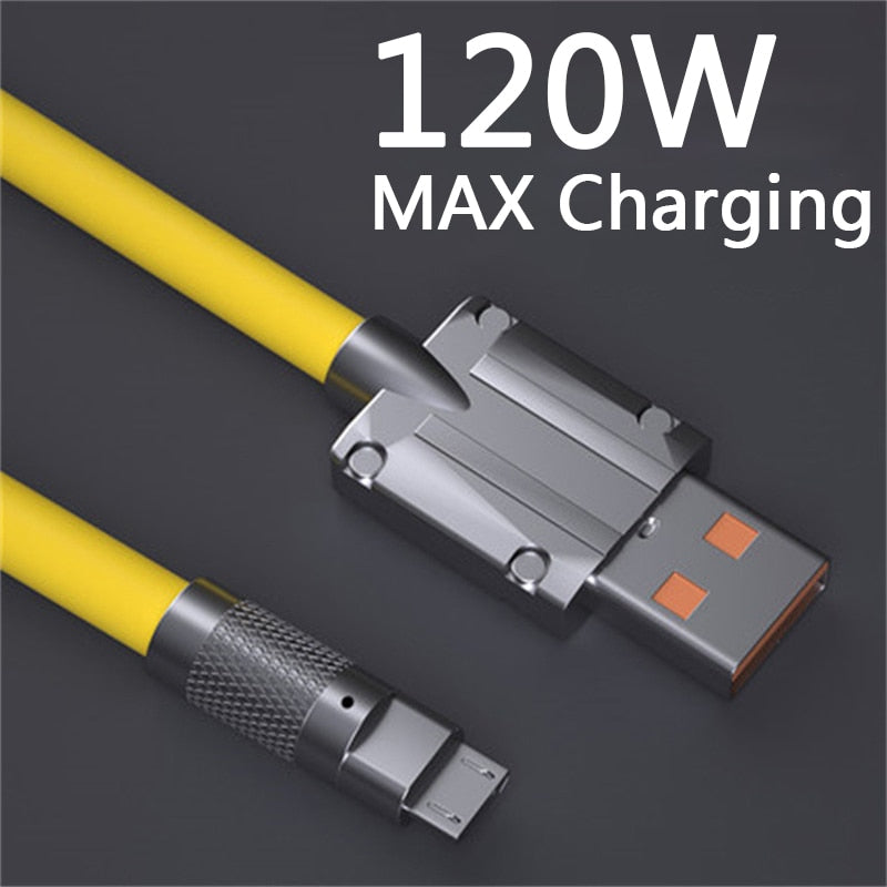 Câble de charge rapide en silicone liquide